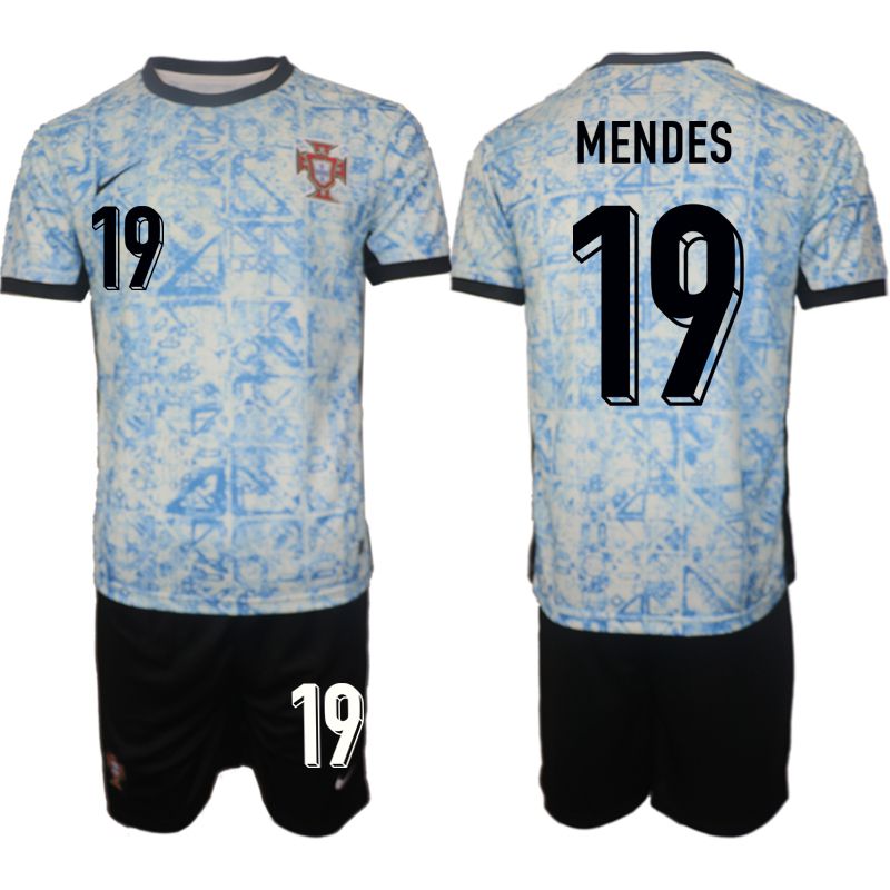 Men 2024-2025 Season Portugal away black #19 Soccer Jersey